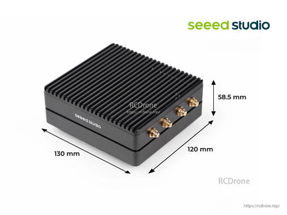 reComputer J3011B: Jetson Orin Nano 8GB, 128GB NVMe, HDMI 2.1, USB 3.2, GbE, M.2, mini-PCIe—compact edge AI computer for high-performance applications.