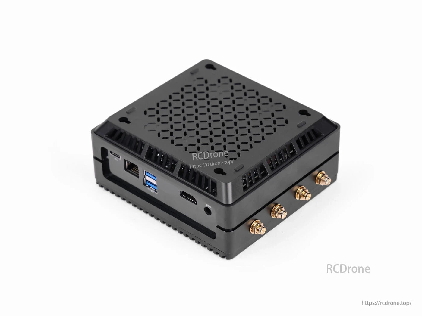 reComputer J3011B: Jetson Orin Nano 8GB, 128GB NVMe, HDMI 2.1, USB 3.2, GbE, M.2, mini-PCIe—compact edge AI computer for high-performance applications.