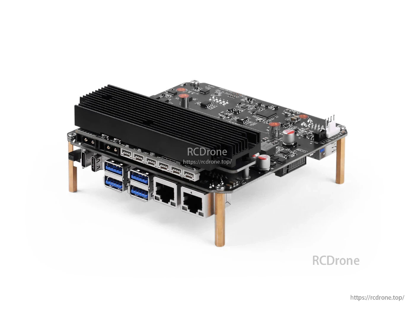 reComputer J401 Carrier Board for Jetson Orin Nano/NX features 6x USB 3.2, dual GbE, M.2 slots, and supports JetPack 6.2, ideal for robotics and AI applications.