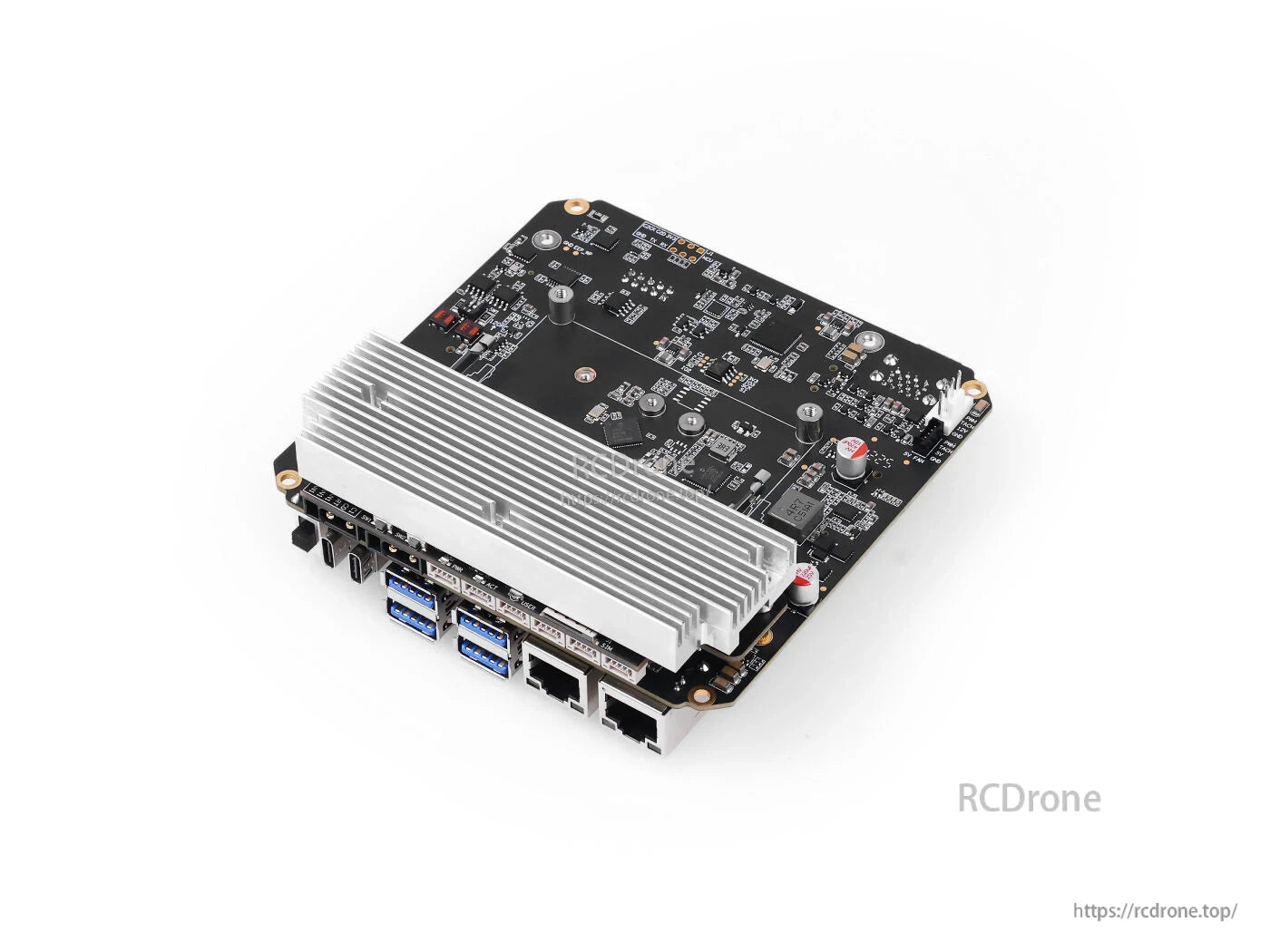 reComputer Robotics J401 Carrier Board for Jetson Orin Nano/Orin NX, 6x USB 3.2, Dual GbE, M.2 B/E/M, JetPack 6.2