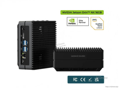 NVIDIA Jetson Orin NX 16GB: 100 TOPS, 128GB NVMe, HDMI, 4x USB 3.2, certified (FC, CE, RoHS, UKCA), AWS Qualified, Elite Partner.
