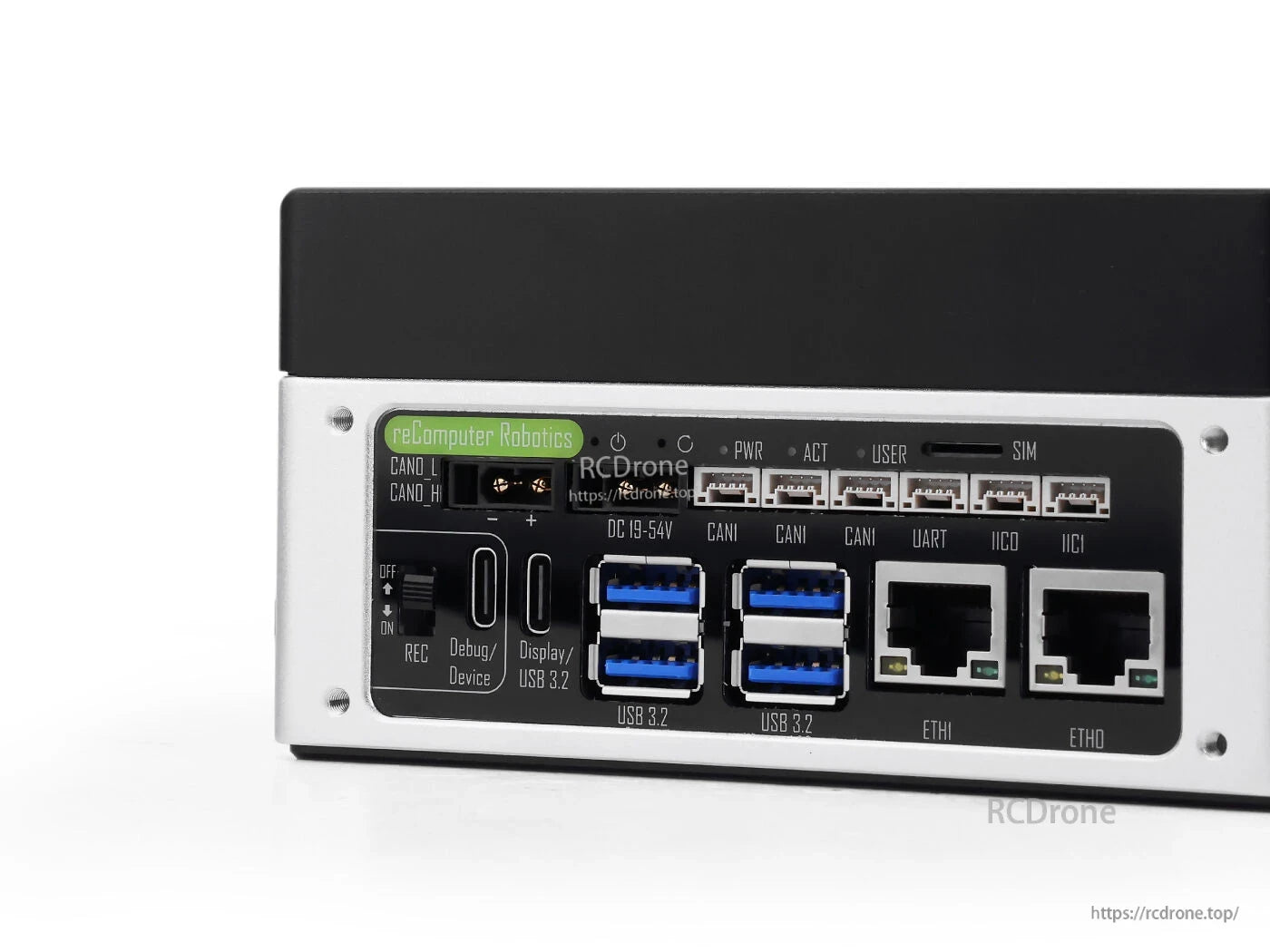 The reComputer J4012 is a Jetson Orin NX-powered Edge AI computer with 16GB RAM, 157 TOPS, multiple USB, dual GbE, CAN, wide DC input, and rich connectivity options.