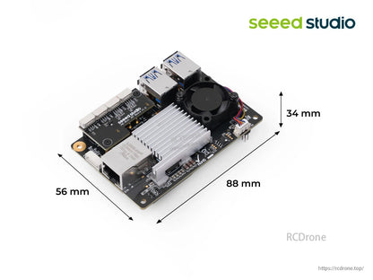 reComputer Mini Extension Board for Jetson Orin Nano/Orin NX, 4×USB 3.0, Gigabit Ethernet, CAN, I2C, SPI, 48V (max 54V)