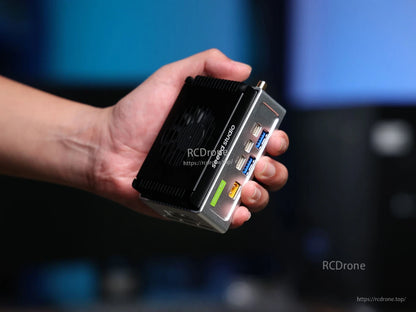 The reComputer Mini J3011 is a compact Edge AI computer with NVIDIA Jetson Orin Nano 8GB, delivering up to 40 TOPS performance in a 63mm x 95mm x 42mm form.