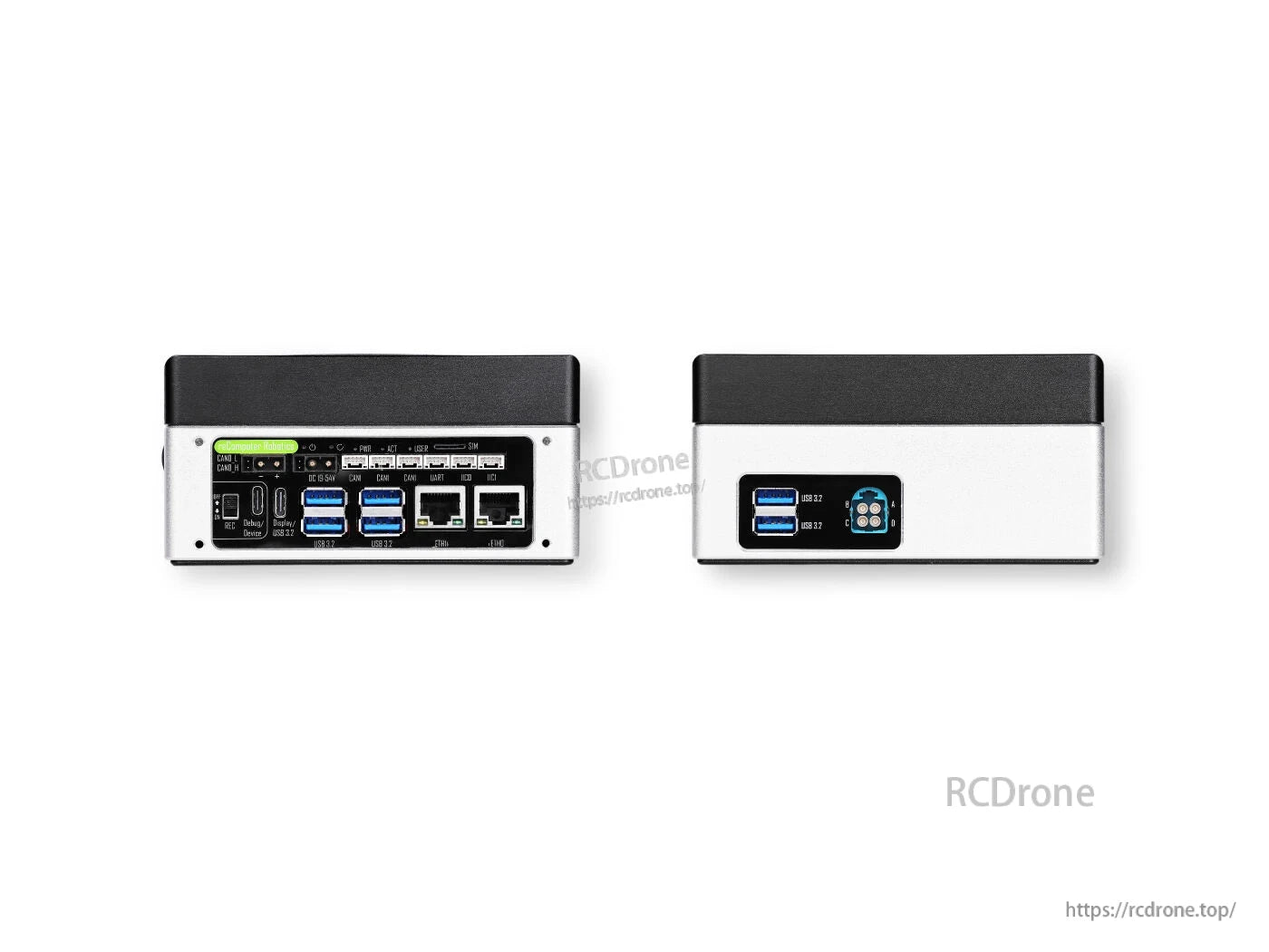 The reComputer J4012 is a Jetson Orin NX-powered Edge AI computer with 16GB RAM, 157 TOPS, and multiple ports: USB 3.2, Ethernet, CAN, and debug interface.