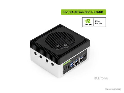 NVIDIA Jetson Orin NX 16GB delivers 157 TOPS, features 4x USB 3.2, 2x GbE, HDMI 2.1, and is an Elite Partner product for high-performance AI edge computing.