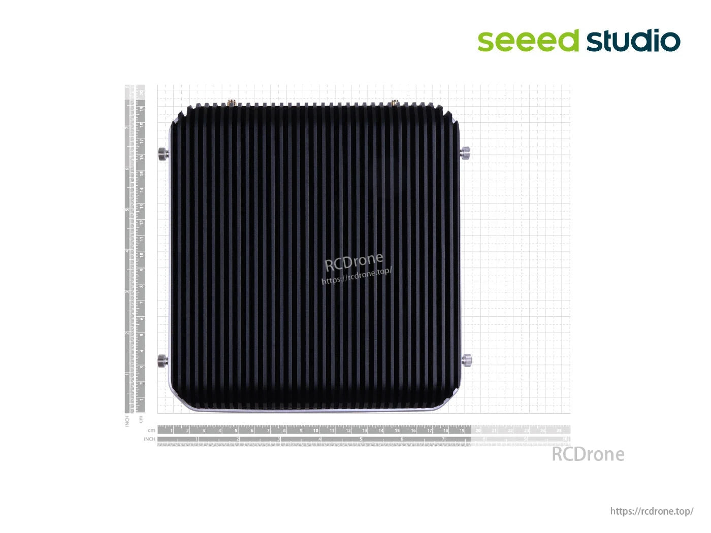 Industrial fanless AI NVR server with Jetson Orin Nano, 20 TOPs, and 5x GbE PoE.