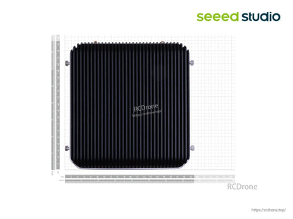 Industrial fanless AI NVR server with Jetson Orin Nano, 20 TOPs, and 5x GbE PoE.