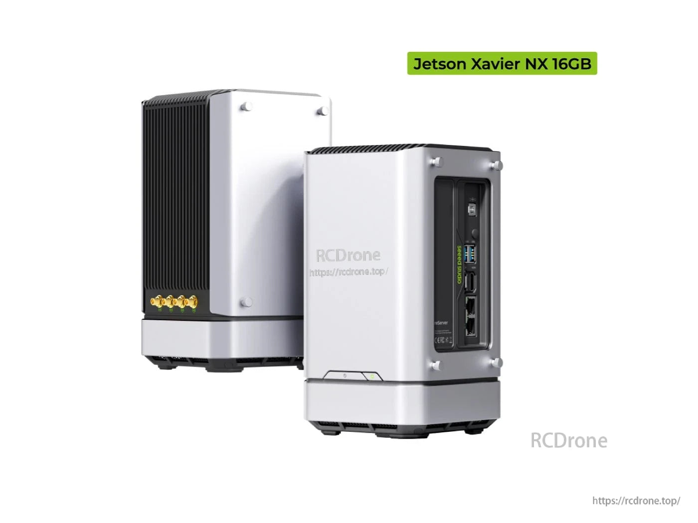 Jetson Xavier NX 16GB with 256GB SSD, 2.5GbE, 4G/5G/LoRaWAN, JetPack, AI NVR, and reServer J2032 for high-performance edge AI and networking applications.