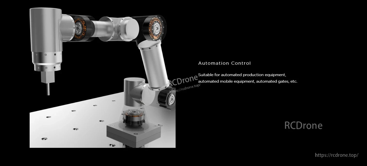 RoboActuator 02 FOC enables automation control for production, mobile equipment, and automated gates.
