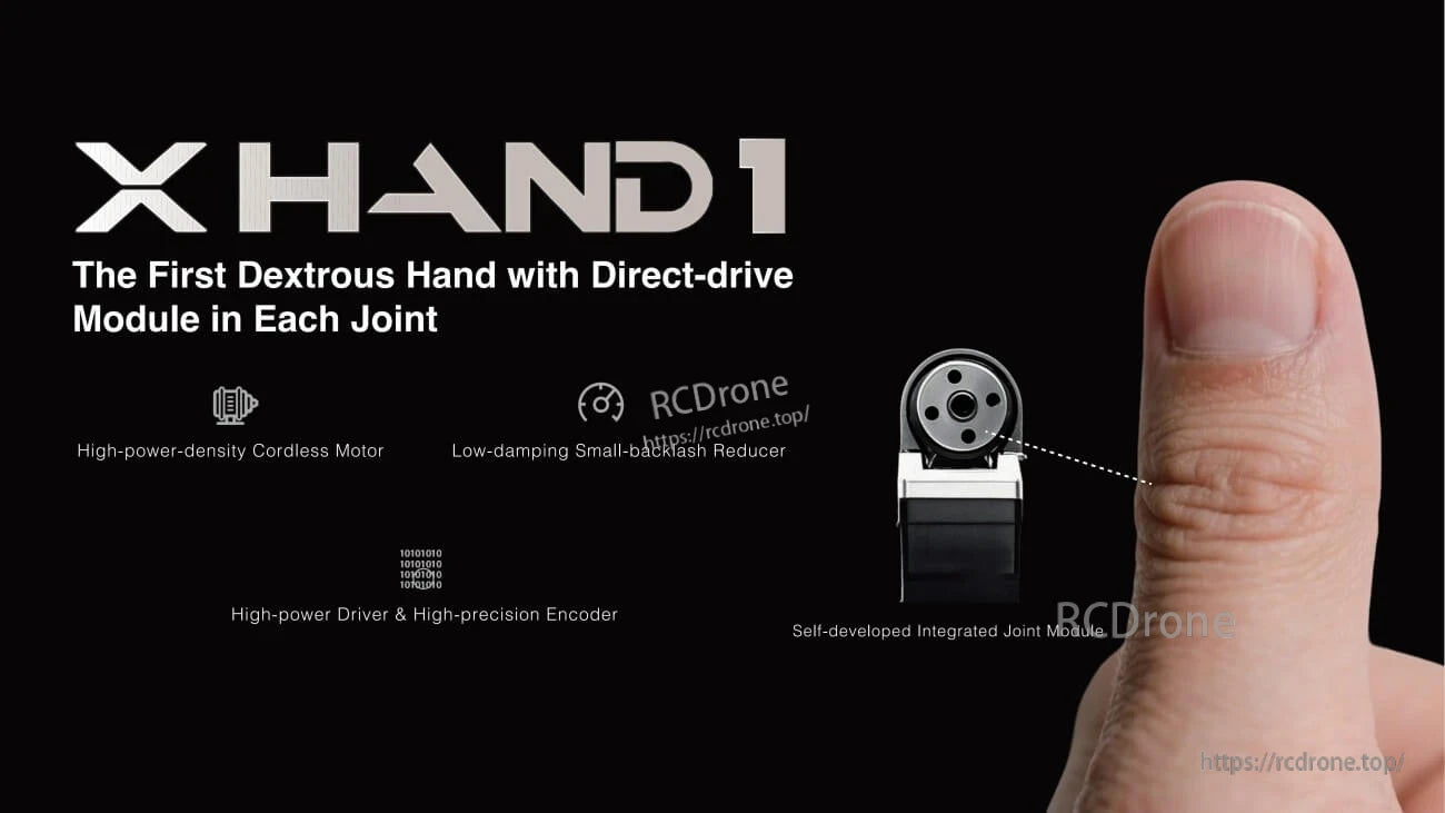 ROBOTERA XHAND 1 Robot Hand, XHAND 1 is a dexterous robotic hand with direct-drive, high-power cordless motors and integrated joint modules for advanced manipulation.