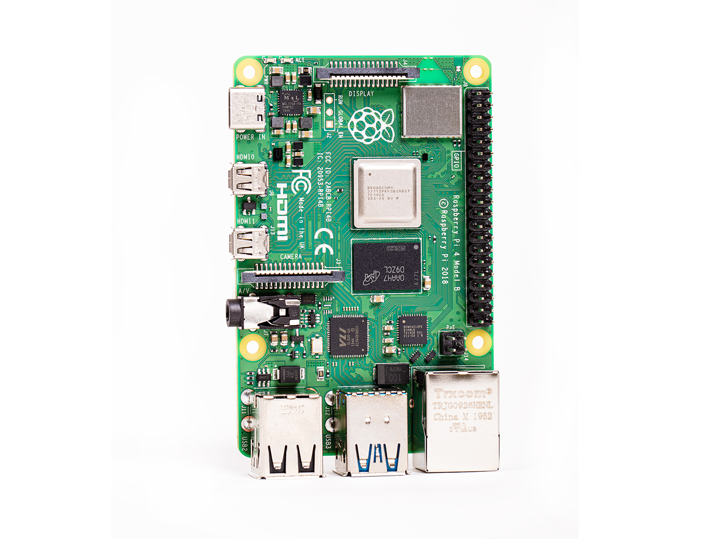 Raspberry Pi 4 Computer 8GB – Quad‑Core Cortex‑A72 1.5GHz, Dual 4K Micro HDMI, Wi‑Fi 802.11ac, BT 5.0, Gigabit LAN