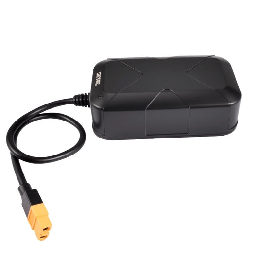 SkyRC PSA100 AC power supply brick with attached cable and yellow XT60 output connector