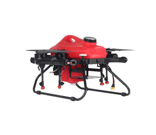 Drone agricole F16 16L - Drone de pulvérisation RTF avec réservoir à dégagement rapide 4 axes 16L avec système de propulsion ARRIS A40, Jiyi K++ FC, caméra FPV, radar, radio SKydroid H12