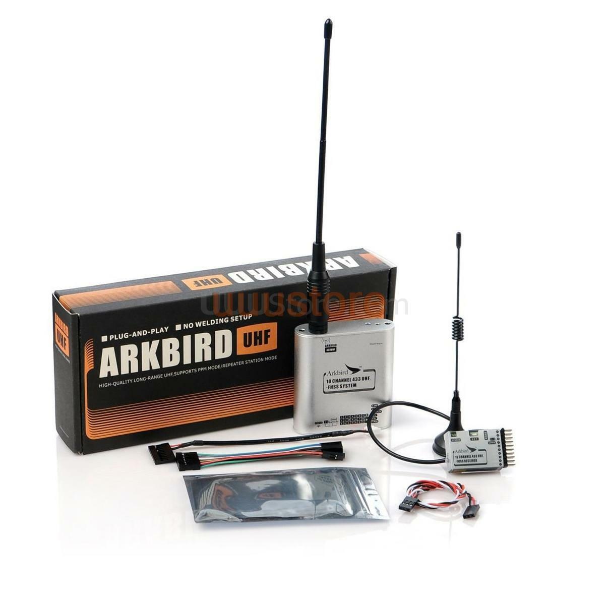 ARKBIRD UHF - 遠程 UHF 443Mhz 10CH FHSS 控制系統適用於 Futaba WLFY FLYSKY 無人機遠程系統