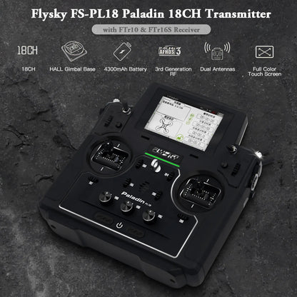 Flysky Paladin PL18 2.4G 18CH Transmitter With FTr10 FTr16S Receiver