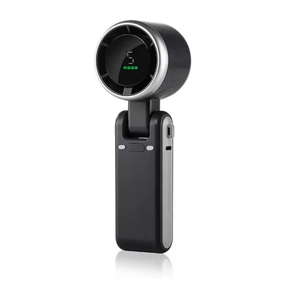 9000mAh Portable Handheld Turbo Fan, 5-Speed Rechargeable Foldable Mini Desk Fan with LED Display