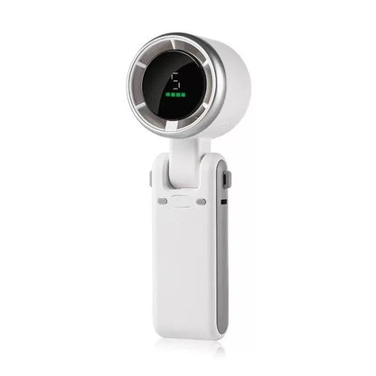 9000mAh Portable Handheld Turbo Fan, 5-Speed Rechargeable Foldable Mini Desk Fan with LED Display