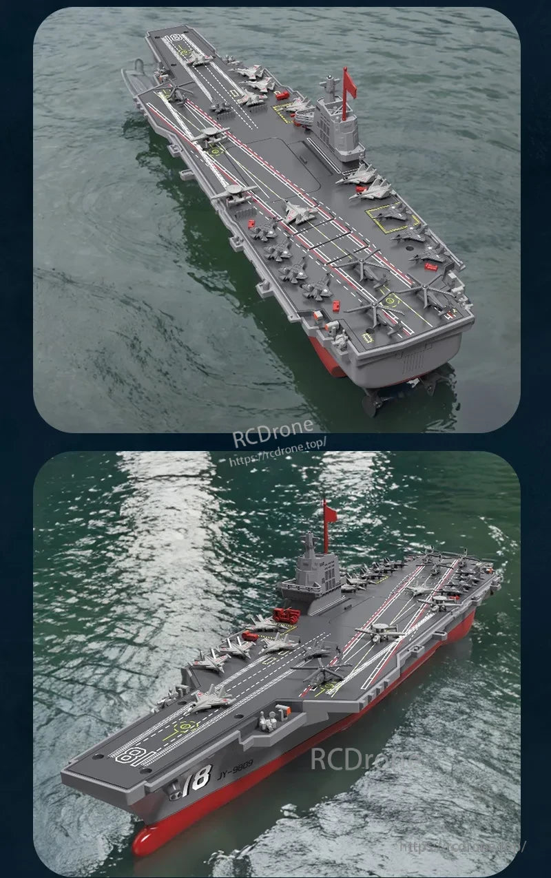 S19 RC Warship, Remote control boat and ship simulation with dual propellers and 2.4G control.