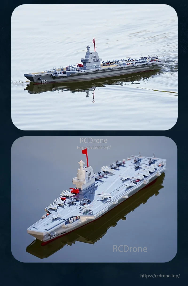 S19 RC Warship, A remote-controlled warship with dual motor output, 2.4G frequency, and 4-channel control for strong propulsion and easy operation.