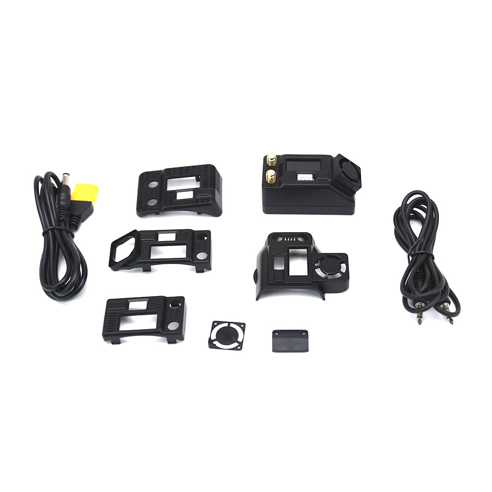 SKYZONE STVX SteadyView X receiver module kit with adapter shells, fan grille, two cables and plates
