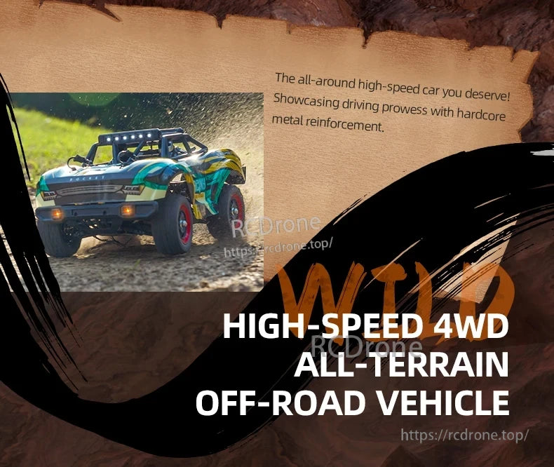 SCY 18103 PRO 1/18 RC Car, High-speed, 4WD off-road vehicle with metal reinforcement and superior driving performance for extreme terrain.