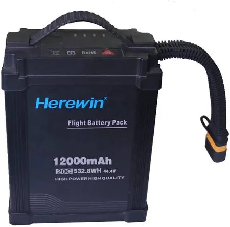 Herewin 12S 44.4V 12000mAh 20C Bateri Dron Pertanian