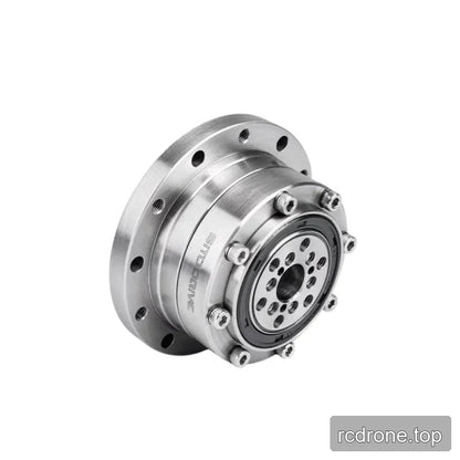 Angled rear-side view of the SITO DRIVE reducer showing the bolted circular face, central opening, and outer mounting flange.