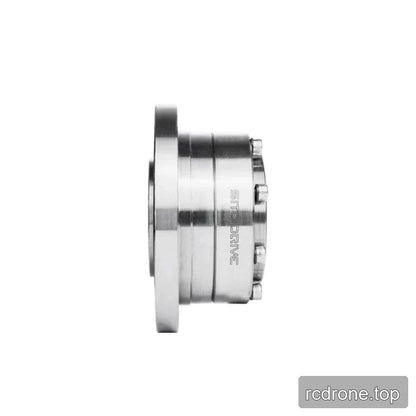 Side profile of the SITO DRIVE CS-14-II reducer showing its cylindrical housing, projecting flange, and bolted end.