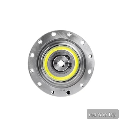 Front-facing view of the SITO DRIVE CS-17-I reducer with mounting holes, central bore, and yellow internal ring.