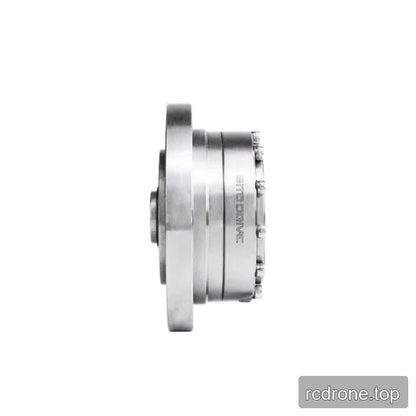 Side profile of the SITO DRIVE CS-20-I reducer showing the flange thickness, cylindrical housing, and perimeter cover bolts.