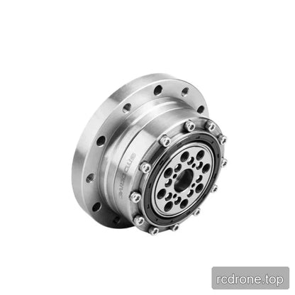 Angled rear view of the SITO DRIVE CS-20-II reducer showing its bolted circular end plate and flange.