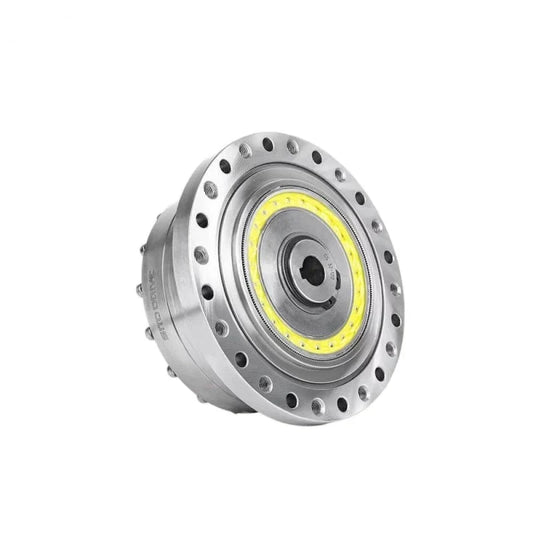 SITO DRIVE CS-32-I reducer shown at a front three-quarter angle with a yellow internal ring and bolted flange.