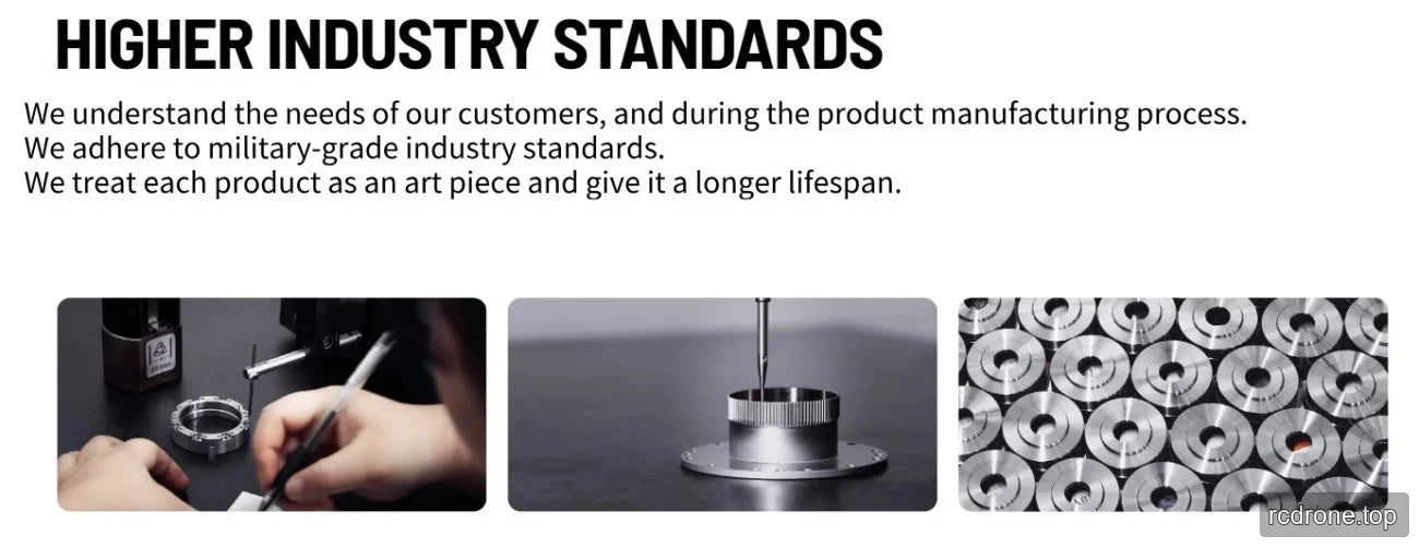 Reducer manufacturing and inspection promotional graphic