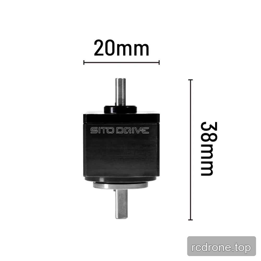 SITO DRIVE component drawing with 20 mm and 38 mm dimensions