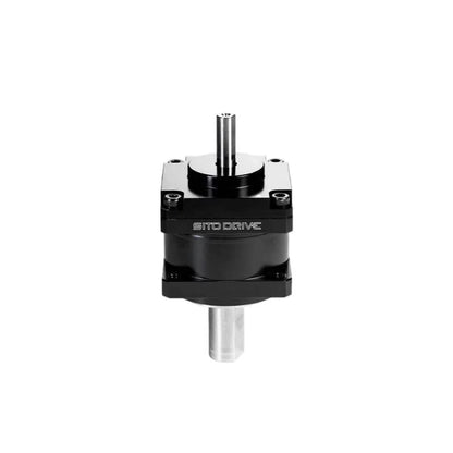 Black SITO DRIVE CS Mini-11 reducer shown upright with polished shafts extending from both ends.