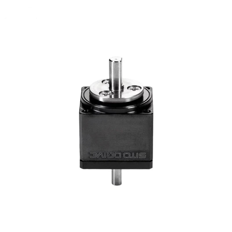 SITO DRIVE CSMini-05-1U-U micro harmonic reducer with circular shaft plate and four mounting-corner fasteners.