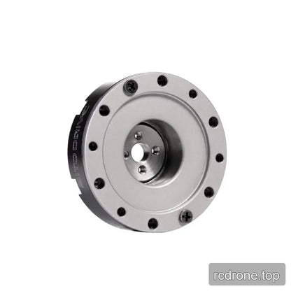 Rear face view of the SITO DRIVE HD-05 reducer with a silver circular plate, recessed center bore and perimeter holes.
