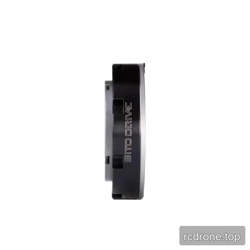 Side profile of the SITO DRIVE reducer showing the slim black housing, silver edge, and vertically engraved SITO DRIVE text.