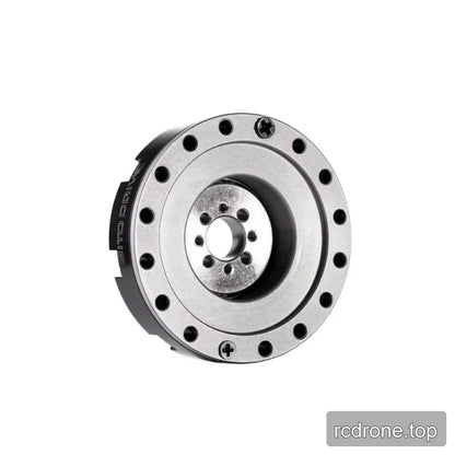 Rear-side view of the SITO DRIVE reducer with a silver circular mounting face, central raised hub, and bolt holes.