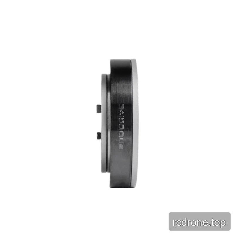 Side profile of the SITO DRIVE HD-14 Pro reducer, showing the black cylindrical housing, silver edge, and engraved branding.