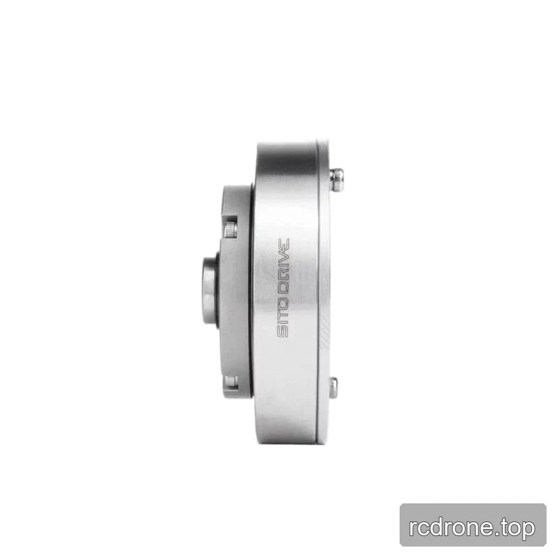Side profile of the SITO DRIVE HS-14-I reducer showing the slim circular housing and engraved SITO DRIVE marking.