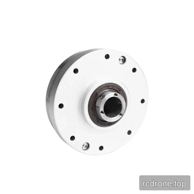 Angled view of the SITO DRIVE HS-14-II reducer's flat mounting face, central bore, and outer circular housing.