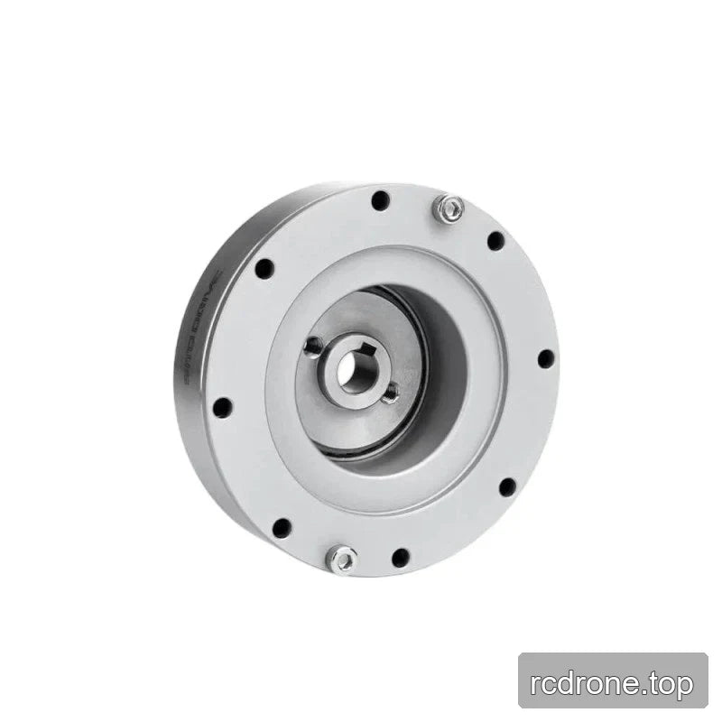 Rear angled view of the SITO DRIVE HS-14-III reducer showing the recessed center bore and circular mounting flange.