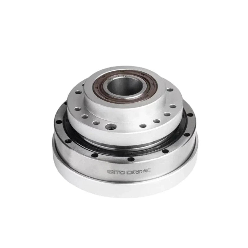SITO DRIVE HS-17-II reducer shown from the raised hub side, with a central opening and circular mounting holes.