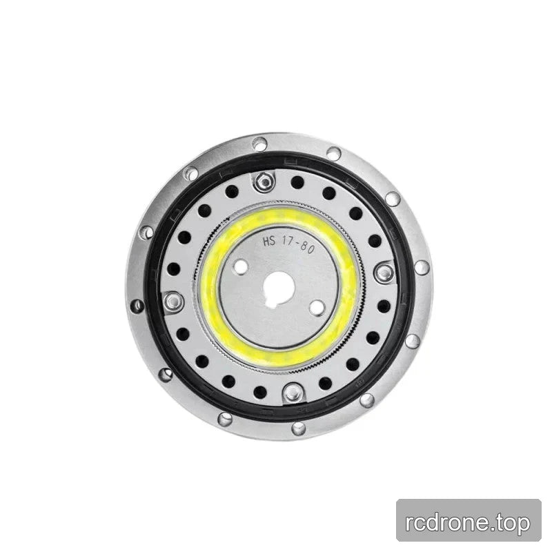 Opposite face of the SITO DRIVE HS-17-III reducer showing the HS 17-80 center plate, keyed bore, and circular bolt pattern.