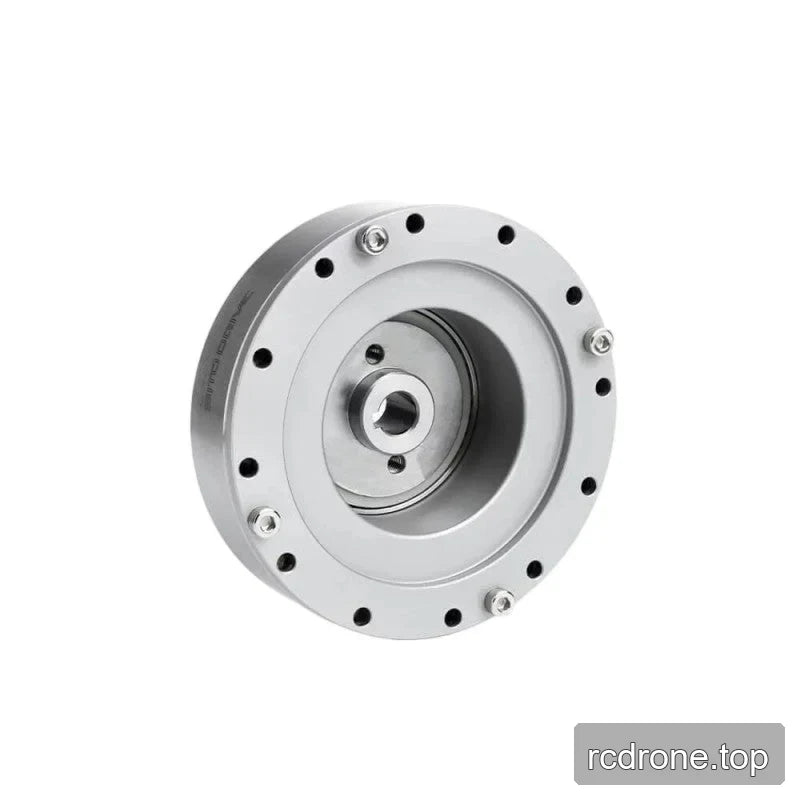 Rear angled view of the SITO DRIVE HS-17-III reducer showing a recessed center hub, keyed bore, and outer mounting holes.