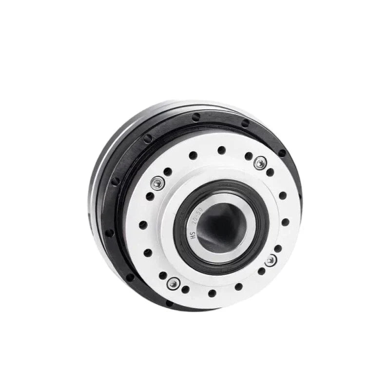 Front-facing SITO DRIVE HS-20-II reducer with a central bore, silver mounting face, and black outer housing.