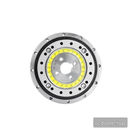 Opposite face of the SITO DRIVE HS-20-III reducer, showing its central shaped opening, yellow ring and bolt-hole pattern.