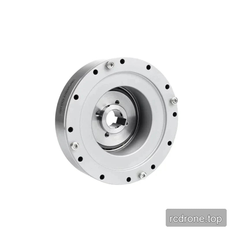 Rear angled view of the SITO DRIVE HS-20-III reducer, showing the recessed face, mounting flange and central keyed opening.